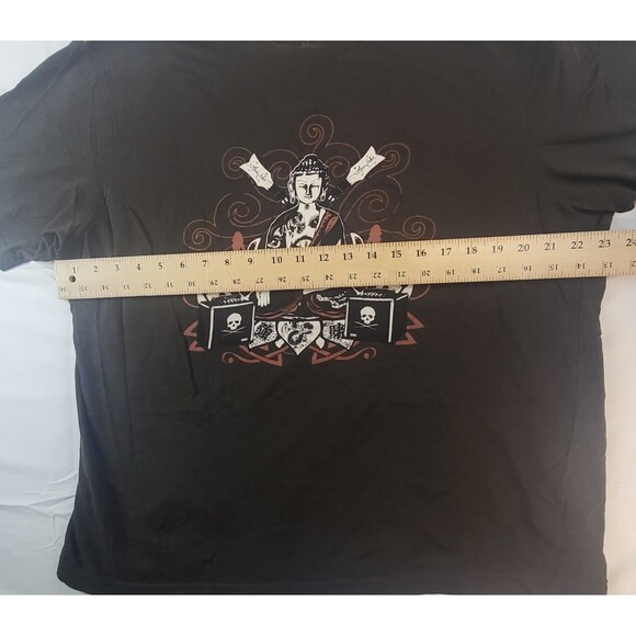 Vintage Marc Ecko Cut & Sew Brown Graphic T-Shirt Size XL Y2K Grunge - Picture 6 of 6